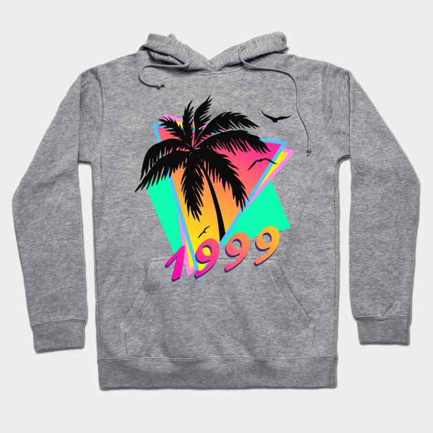 1999 Tropical Sunset Hoodie by Nerd_art